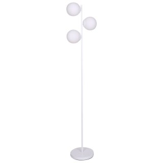 Lampa Stojąca DKD Home Decor 35 x 25 x 167 cm Szkło Metal Biały 220 V 50 W