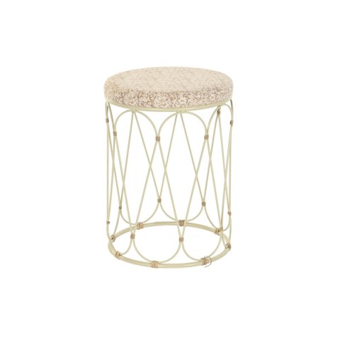 Stolik DKD Home Decor Naturalny Metal Krem Rattan (35 x 35 x 49 cm)