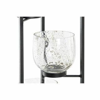 Świeczniki DKD Home Decor Szkło Czarny Przezroczysty 18 x 18 x 76 cm Żelazo