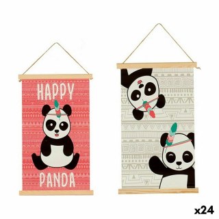 Dekoracja ścienna Miś Panda 1 x 54 x 33 cm (24 Sztuk)