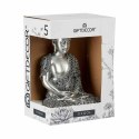 Figurka Dekoracyjna Budda Na siedząco Srebrzysty 17 x 32,5 x 22 cm (4 Sztuk)