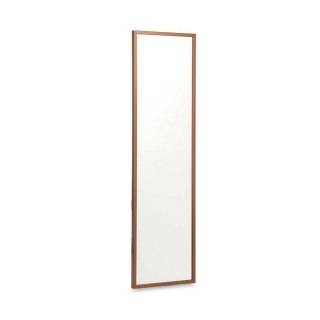 Lustro ścienne 30 x 120 cm Brąz Drewno MDF (2 Sztuk)