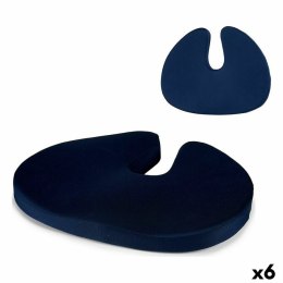 Poduszka z wypełniaczem Funkcja pamięci Siedzenie Niebieski 36 x 5 x 47 cm (6 Sztuk)