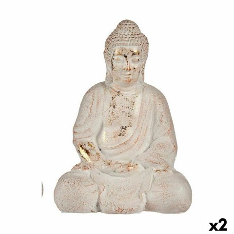 Dekoracyjna figurka ogrodowa Budda Polyresin 22,5 x 41,5 x 29,5 cm (2 Sztuk)