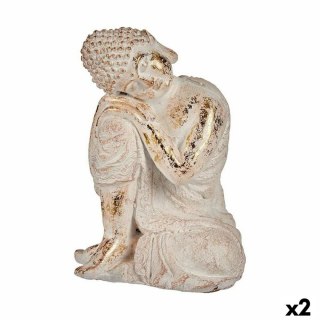Dekoracyjna figurka ogrodowa Budda Polyresin 23 x 33 x 26 cm (2 Sztuk)