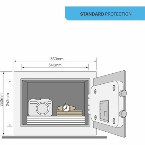 Sejf z Zamkiem Elektronicznym Yale YSV/250/DB1 16,3 L Czarny Stal nierdzewna