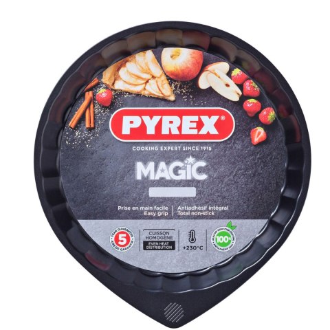 Forma do Ciast Pyrex Magic Czarny Metal Płaski Okrągły Ø 30 cm 6 Sztuk