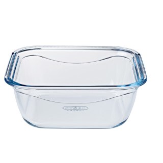 Hermetyczne pudełko na lunch Pyrex Cook & Go 16,7 x 16,7 x 7 cm Niebieski 850 ml Szkło (6 Sztuk)