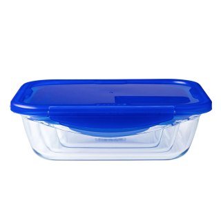 Hermetyczne pudełko na lunch Pyrex Cook & Go Niebieski 1,7 L 24 x 18 cm Szkło (5 Sztuk)