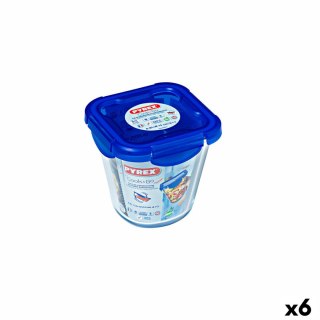 Hermetyczne pudełko na lunch Pyrex Cook & go Przezroczysty Szkło (800 ml) (6 Sztuk)