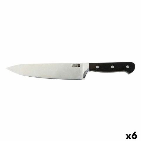 Nóż kuchenny Quid Professional Inox Chef Black Czarny Metal 20 cm (Pack 6x)