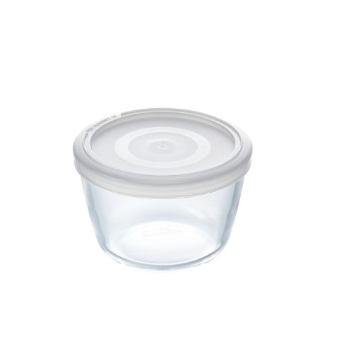 Okrągłe pudełko na lunch z pokrywką Pyrex Cook&freeze 600 ml 12 x 12 x 9 cm Przezroczysty Szkło Silikon (8 Sztuk)