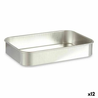 Forma do pieczenia Srebrzysty Aluminium 31 x 5,5 x 21,5 cm (12 Sztuk)