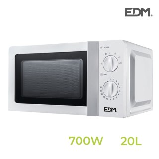 Mikrofalówka EDM Biały Wielokolorowy 700 W 20 L