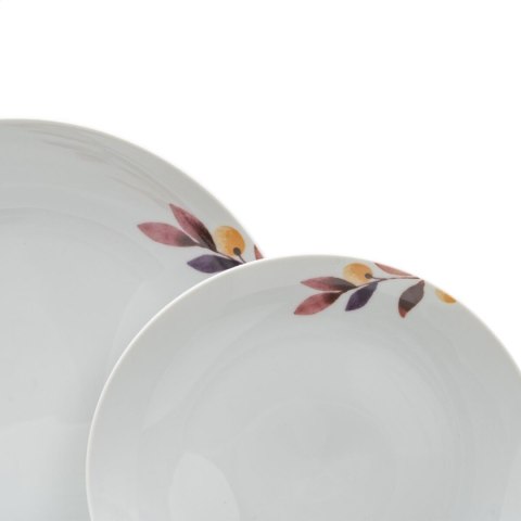 Naczynia 18 Części Kartki Porcelana 1 cm