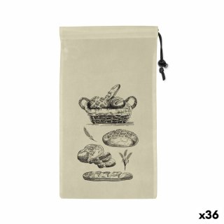 Zestaw toreb na żywność wielokrotnego użytku Quttin Chleb TNT (Non Woven) 2 Części 25 x 45 cm (36 Sztuk)