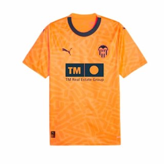 Koszulka piłkarska męska z krótkim rękawem Puma Valencia CF 3rd Kit 23/24 Pomarańczowy - XL