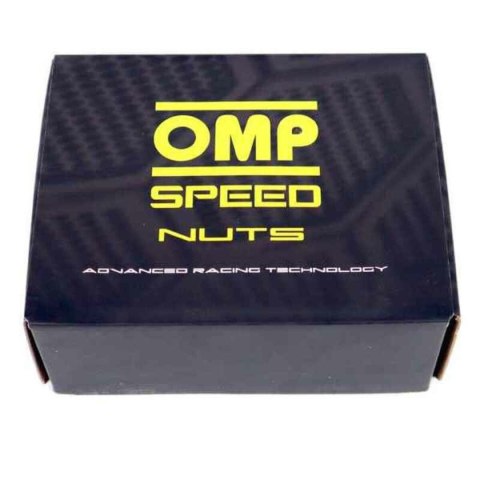 Set Nakrętki OMP 7075 40 mm M12 x 1,50 20 uds Srebro