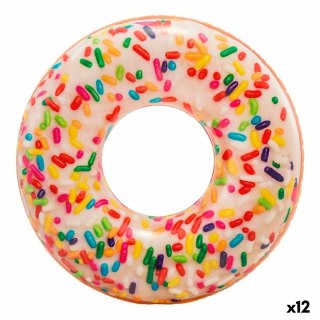 Nadmuchiwane koło Intex Donut Biały 114 x 25 x 114 cm (12 Sztuk)