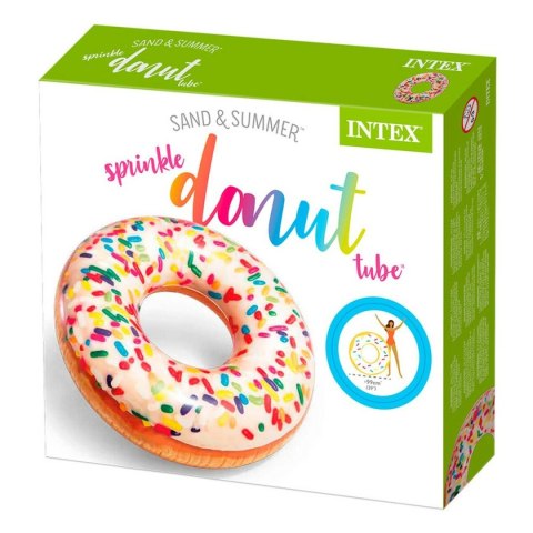 Nadmuchiwane koło Intex Donut Biały 114 x 25 x 114 cm (12 Sztuk)