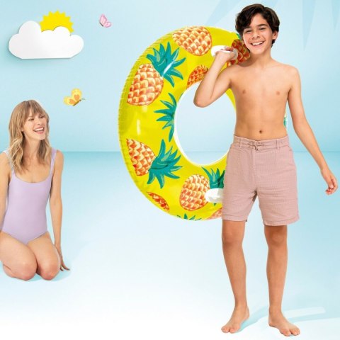 Nadmuchiwane Koło Pączek Intex Tropical Fruits Ø 107 cm (12 Sztuk)