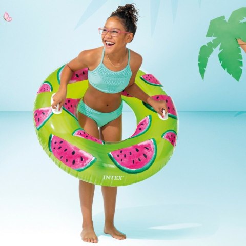 Nadmuchiwane Koło Pączek Intex Tropical Fruits Ø 107 cm (12 Sztuk)