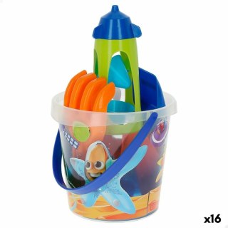 Zestaw zabawek plażowych Colorbaby Mr Craby Ø 18 cm polipropylen (16 Sztuk)