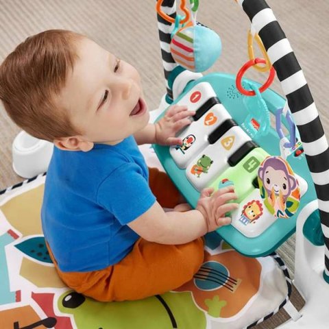 Mata do zabawy Fisher Price Kick and Play Grzechotka Pianino ES