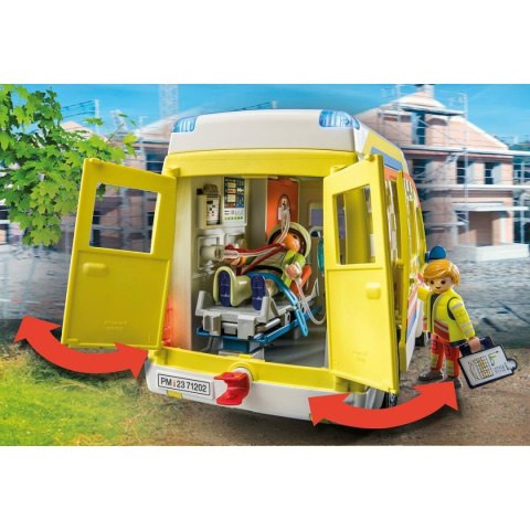 Playset Playmobil 71202 City Life Ambulance 67 Części