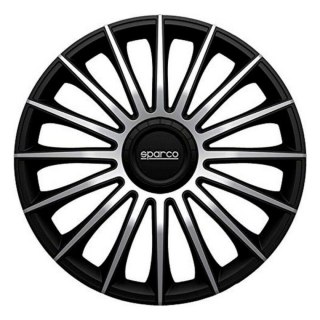 Kołpaki Sparco Torino CS5 Czarny Srebrzysty 15" (4 uds)