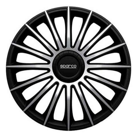 Kołpaki Sparco Torino CS5 Czarny Srebrzysty 15" (4 uds)