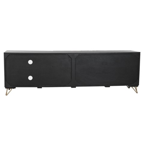 MebleTV Home ESPRIT Czarny Metal Drewno mango 160 x 40 x 50 cm