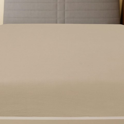  Prześcieradła, 2 szt., taupe, 100x200 cm, dżersej bawełniany