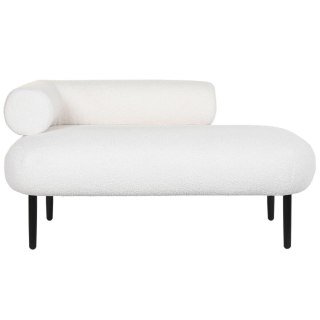 Sofa DKD Home Decor Biały Czarny Metal Scandi 127,5 x 73,5 x 64 cm