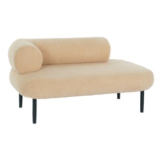 Sofa DKD Home Decor Czarny Beżowy Metal Scandi 127,5 x 73,5 x 64 cm