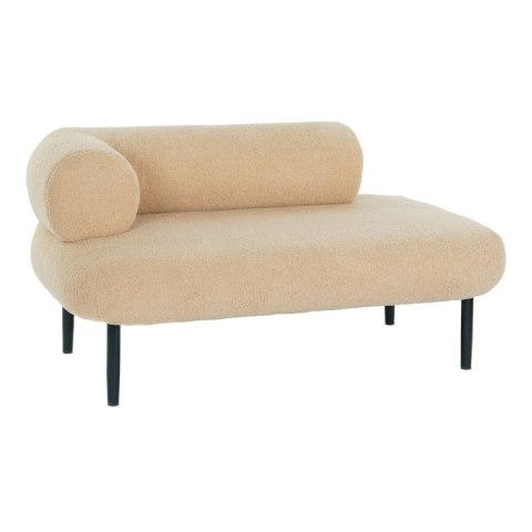 Sofa DKD Home Decor Czarny Beżowy Metal Scandi 127,5 x 73,5 x 64 cm