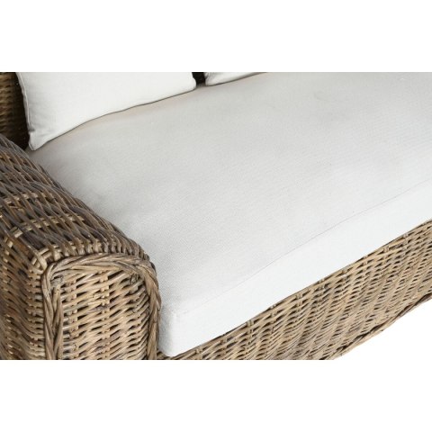 Kanapa ogrodowa Home ESPRIT Biały Brązowy Naturalny Rattan 174 x 88 x 69 cm