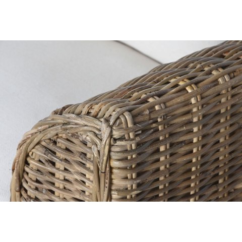 Kanapa ogrodowa Home ESPRIT Biały Brązowy Naturalny Rattan 174 x 88 x 69 cm