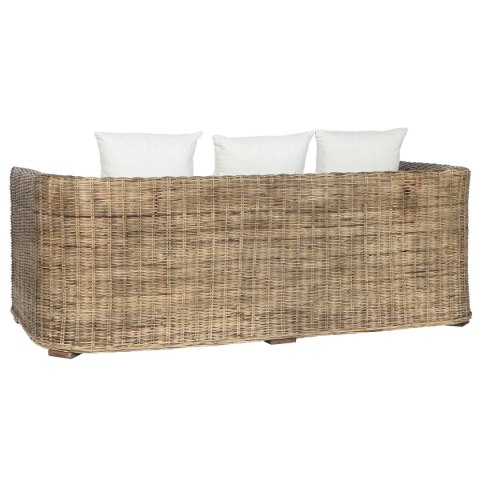 Kanapa ogrodowa Home ESPRIT Biały Brązowy Naturalny Rattan 174 x 88 x 69 cm