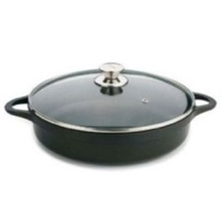 Garnek Valira BLACK IND 32CM Czarny Aluminium 5,5 L