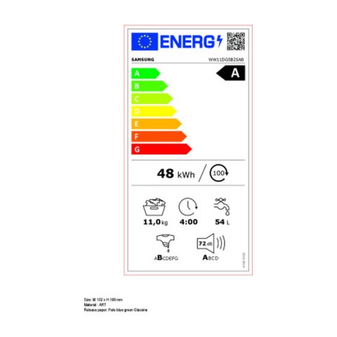 Pralka Samsung WW11DG5B25ABEC 1400 rpm 11 Kg