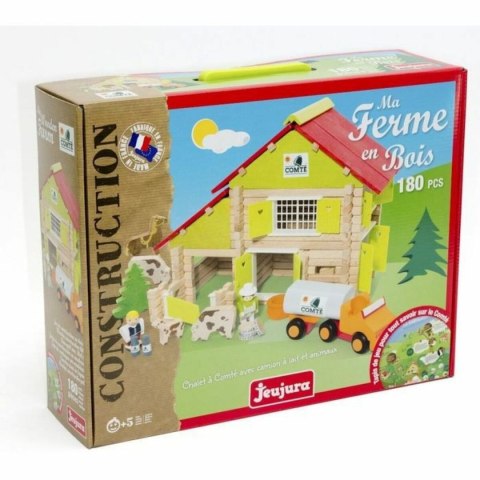 Playset Jeujura My Wooden Farm 180 Części