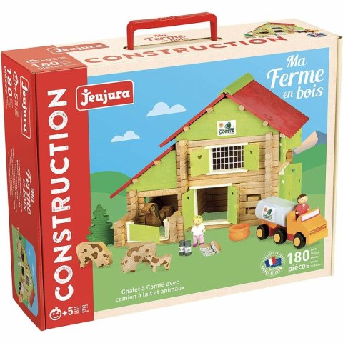 Playset Jeujura My Wooden Farm 180 Części