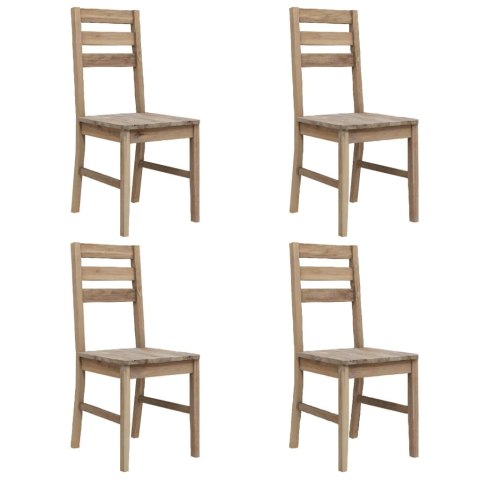  Krzesła jadalniane, 4 szt., lite drewno akacjowe