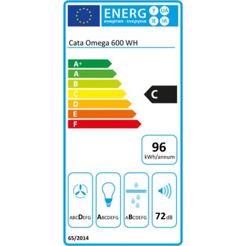 Okap konwencjonalny Cata OMEGA II 600WH 270 W Biały