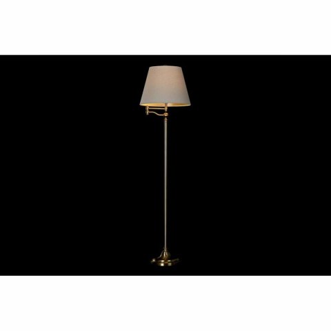 Lampa Stojąca DKD Home Decor Beżowy Złoty Metal Poliester (41 x 41 x 160 cm)