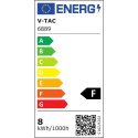 Oprawa Projektor Szynosystemu 48V V-TAC 8W LED SMART WiFi TRACKLIGHT 3w1 Czarna VT-908D 2700K-6400K 700lm 3 Lata Gwarancji