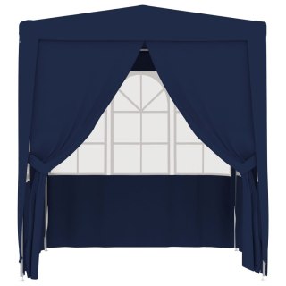  Namiot imprezowy ze ściankami, 2x2 m, niebieski, 90 g/m²