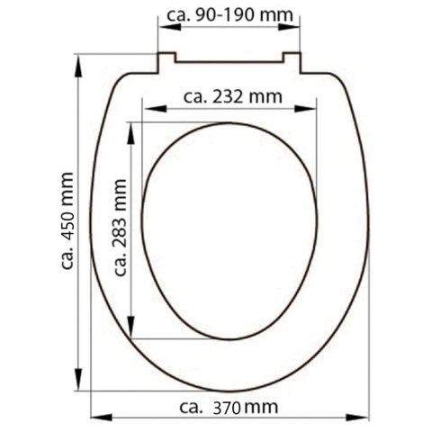 SCHÜTTE Deska sedesowa WHITE, duroplast