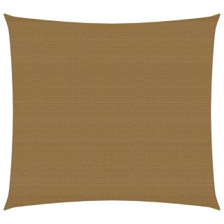  Żagiel przeciwsłoneczny, 160 g/m², kolor taupe, 7x7 m, HDPE